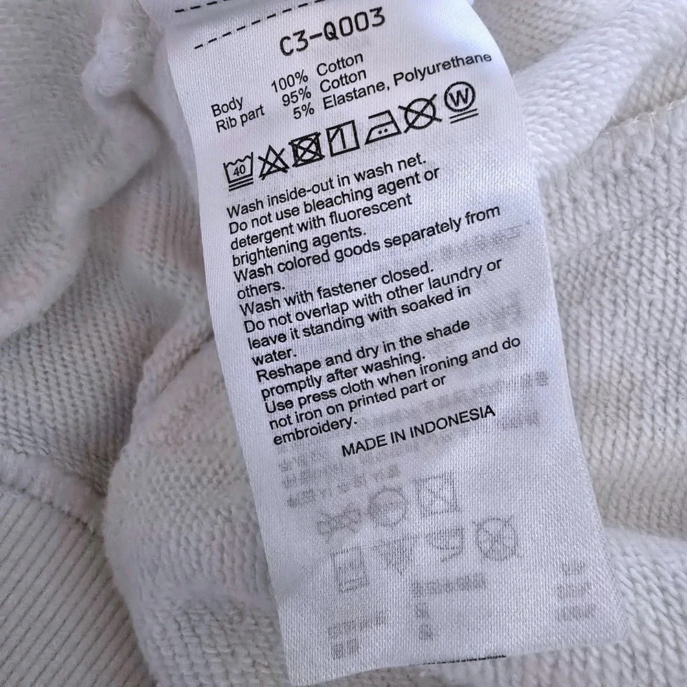 Champion Reverse Weave Snap Cardigan Sweatshirt‎ Mens M White Boxy Heritage Fit